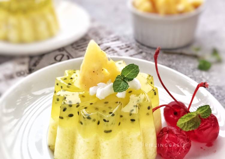 Resep Puding Selasih Nenas Anti Gagal