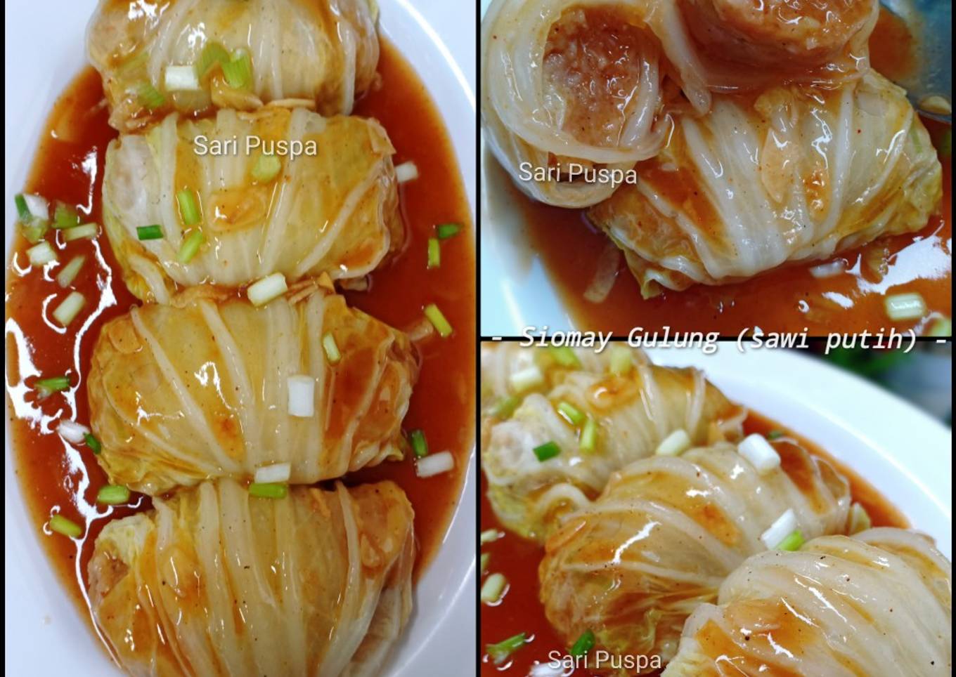 Siomay Gulung (sawi putih) - resep kuliner nusantara