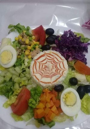 صورة لوصفة سلطة 🍜بديكور الاعراس