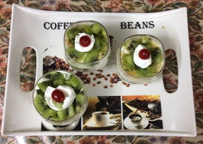 Recipe of Perfect Kiwi pudding