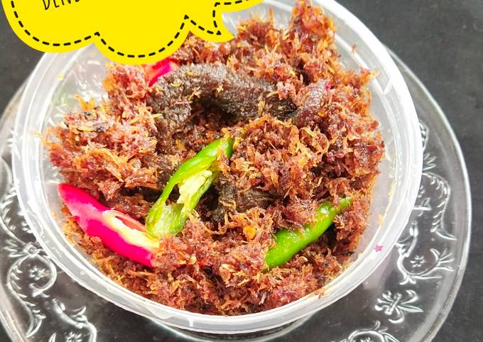 Ini dia! Resep gampang memasak Dendeng Ragi Daging Sapi  gurih