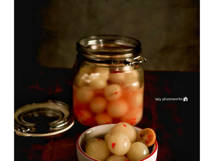 Easy Ways Prepare Recipes Asinan Rambutan the Can Spoil the Tongue Really Delicious.