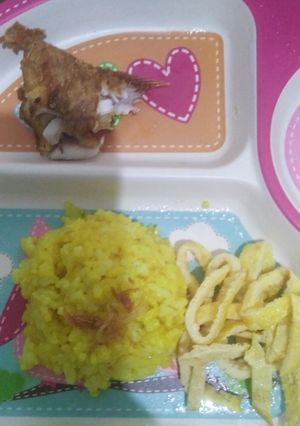 Foto resep Mpasi 9 bulan nasi kuning lembek