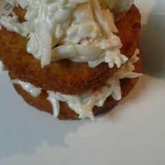 A picture of Chicken slaw stack.