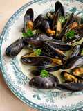Cozze al latte di mandorle