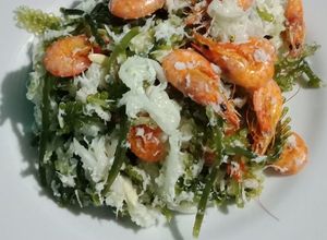 Foto resep Lawa timun rumput laut with udang
