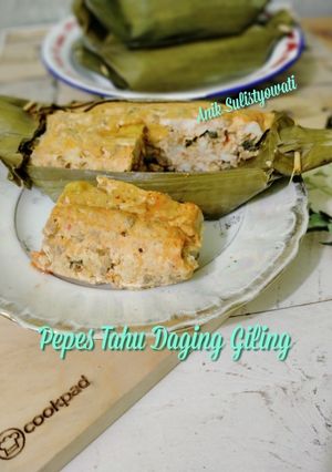 Foto resep Pepes Tahu Daging Giling