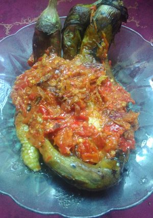 Foto resep Pecak terong bakar