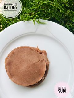 Hình của món Ăn dặm- bánh pancake đậu đỏ.