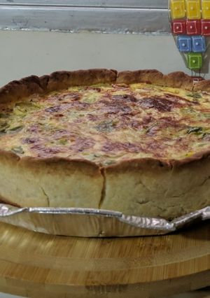 Una foto de Tarta de zapallitos ultra fácil