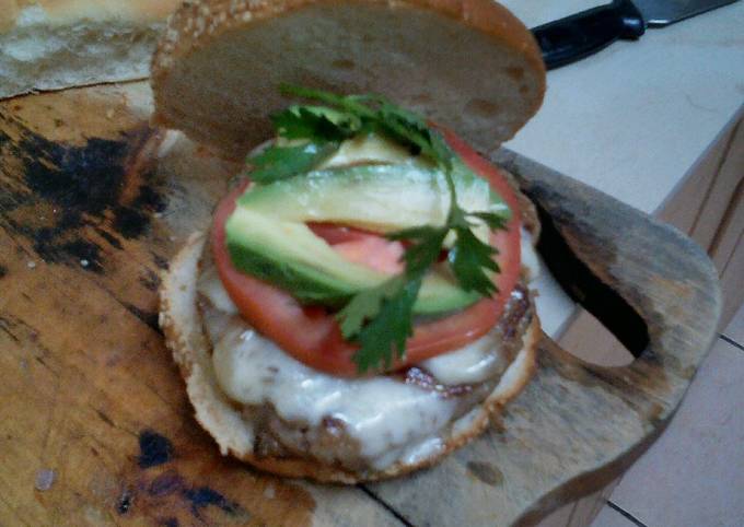 Home made burger