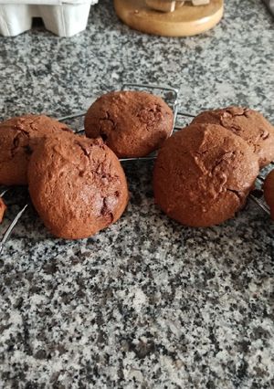 Una foto de Bollitos de crema de chocolate