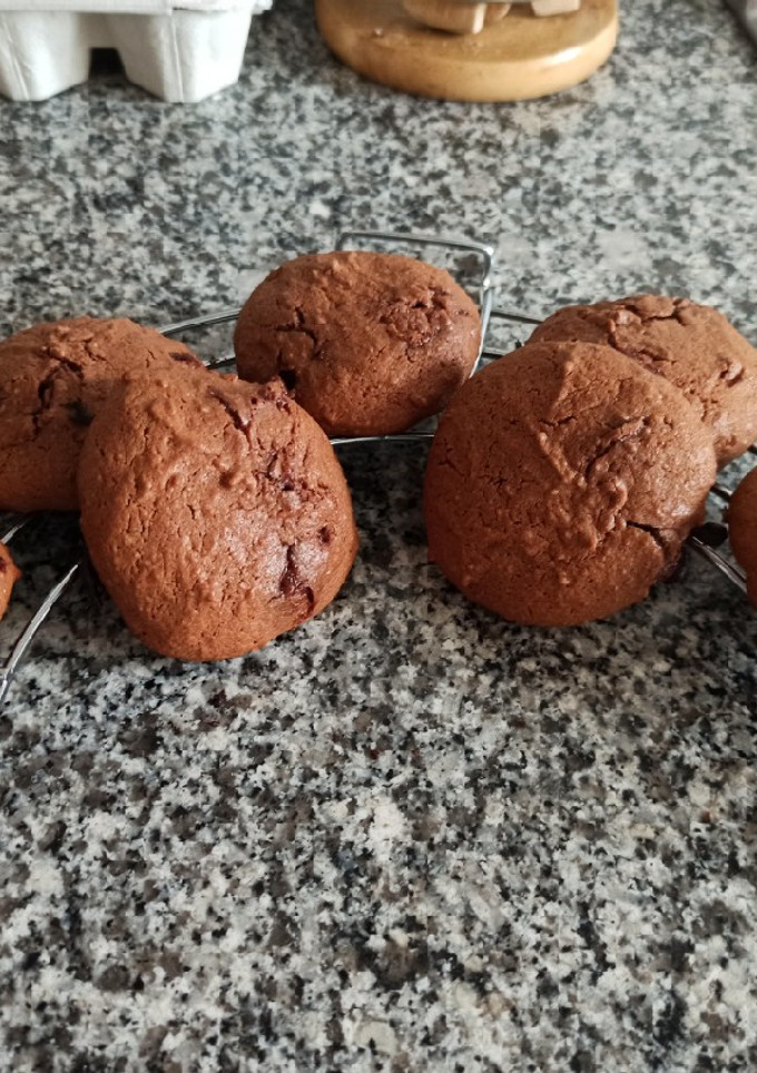 Una foto de Bollitos de crema de chocolate