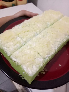 Foto resep Bolu pandan kukus toping keju
