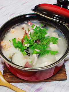 [隔夜飯再利用]~海鮮粥 的食譜成品照片