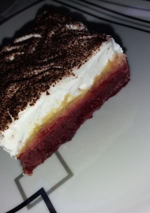 Meggyes barackos kocka recept fotója