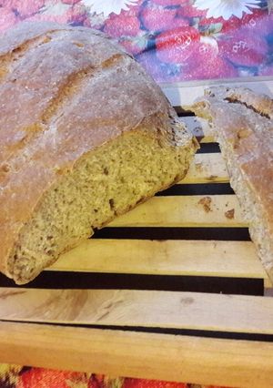 Teljes kiőrlésű-zablisztes kenyér recept fotója