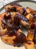 Alitas de pollo al horno con salsa BBQ al brandy !!!