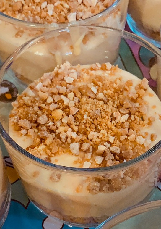 Una foto de Mousse de turrón