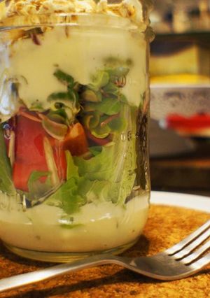 寶貝芽菜玻璃罐沙拉 愛茉莉 的食譜成品照片