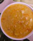 Cháo yến mạch bí đỏ nấm thịt băm