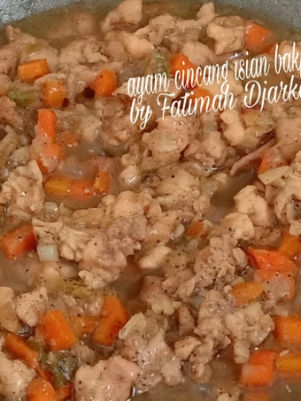 Cara Mudah Membuat Resep Ayam Cincang Isian Bakpau yang Enak Banget Anti Ribet, Lezat