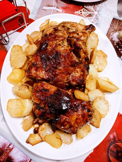 Una foto de Pollo deshuesado relleno para Nochebuena🎄🥂