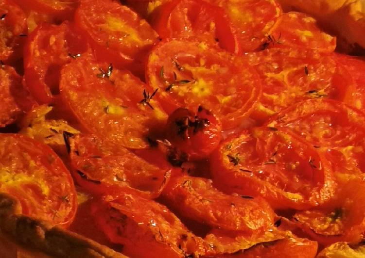 Recette De Tarte à la tomate et jambon Forêt Noire