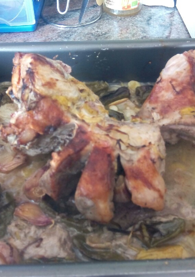 Una foto de Pierna de cordero al horno (para hipertensos)