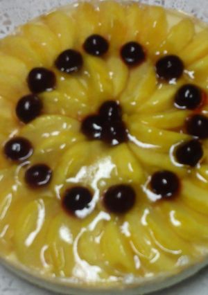 Túrótorta  gyümölccsel recept fotója