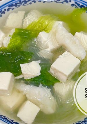 Foto resep Soup Tahu Sayur Selada
