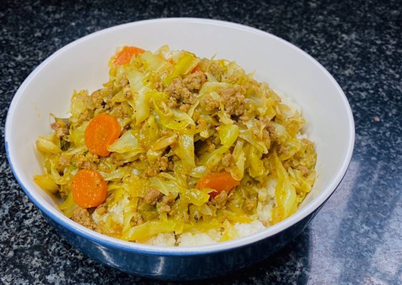 Recipe of Super Quick Homemade Beef mince with cabbage