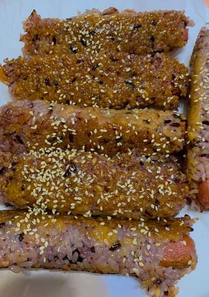 熱狗起司飯捲 的食譜成品照片