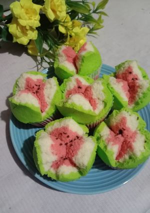 Foto resep Bolu Kukus Semangka Merah
