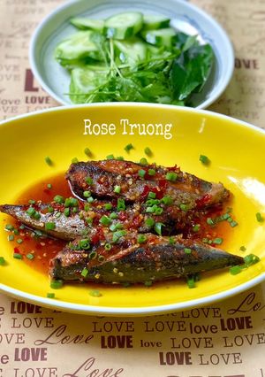 Hình của món Cá Ồ Chiên Sốt Nước Mắm Tỏi Ớt.