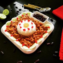 A picture of Rajma Rice.