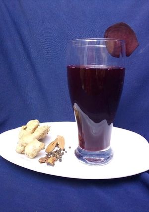 Zobo mai kayan kanshi beetroot ainihin hoton girkin