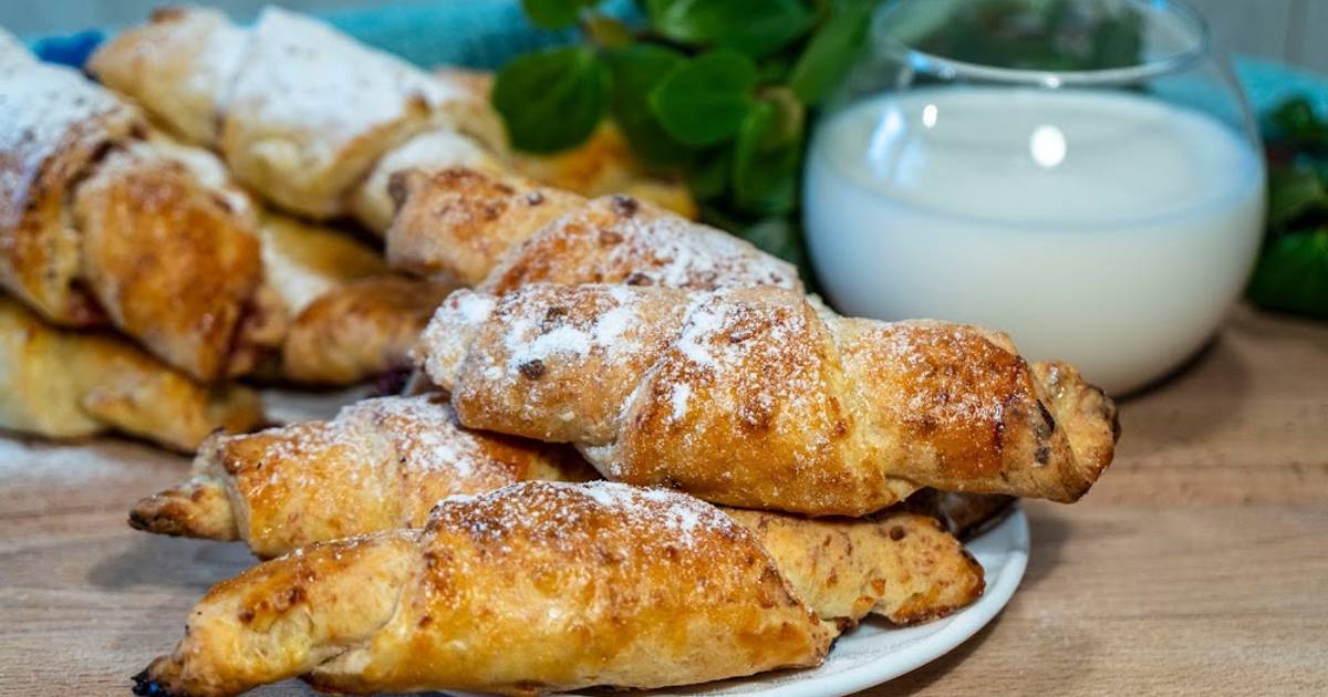 Рогалики Из Творожного Теста Фото