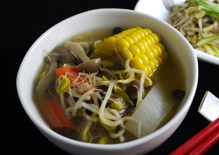 [綠藤芽食譜] 黑豆芽味噌湯