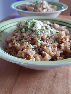 Una foto de Risotto Pollo-Champiñón