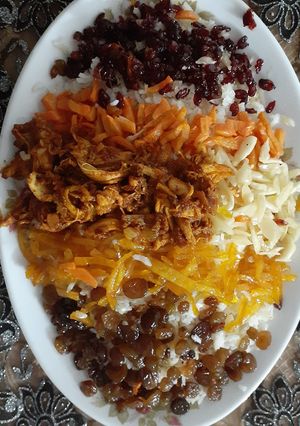 عکسی از دستور مرصع پلو