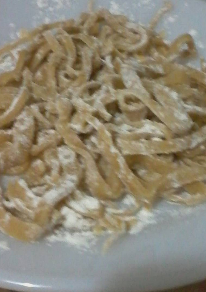 Una foto de Fideos caseros al huevo