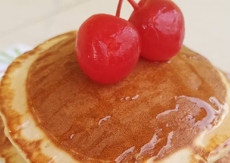 Langkah Mudah untuk Menyiapkan Simple Pancake? Anti Gagal