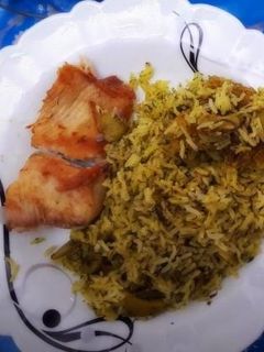 عکسی از دستور باقالی پلو با ماهی