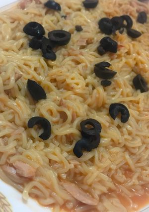 صورة لوصفة اندومي بتونه 🍝