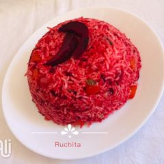 Beetroot Rice A picture of Beetroot Rice.