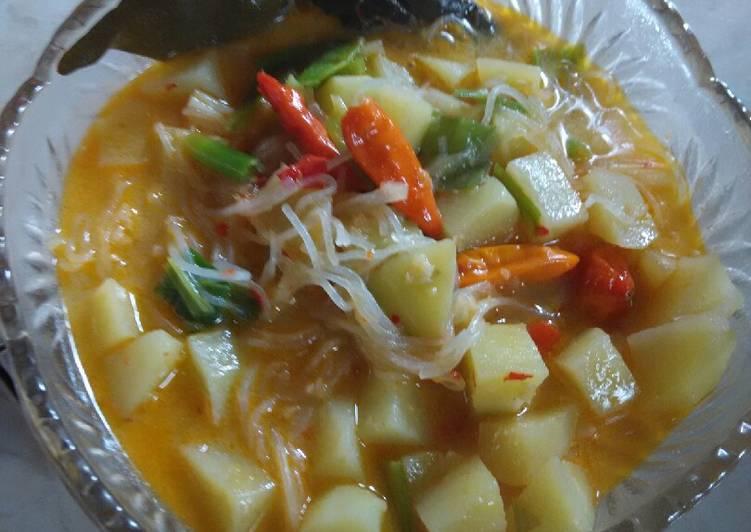 Resep Kentang soun santan yang Enak