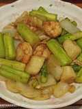 Asparagus tumis scallop dan udang(Lou son jhao taichi&ha)