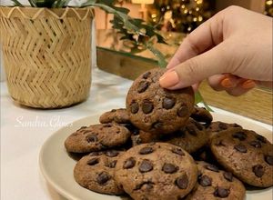 صورة لوصفة كوكيز الشوكولاتة زي المحلات وأزكى! 🍪🍫