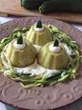Flan di zucchine con crema di parmigiano